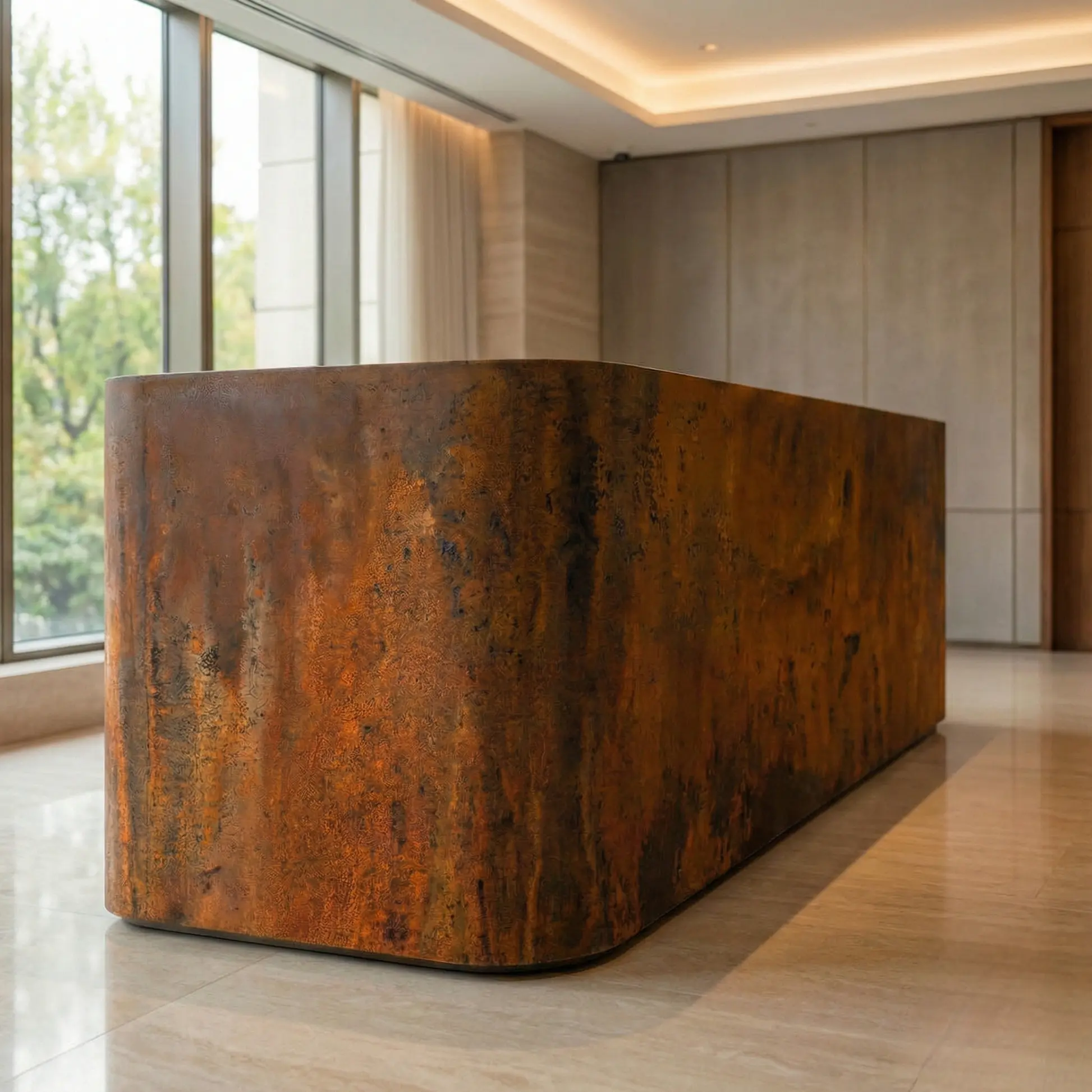 Reception Desks in Metal